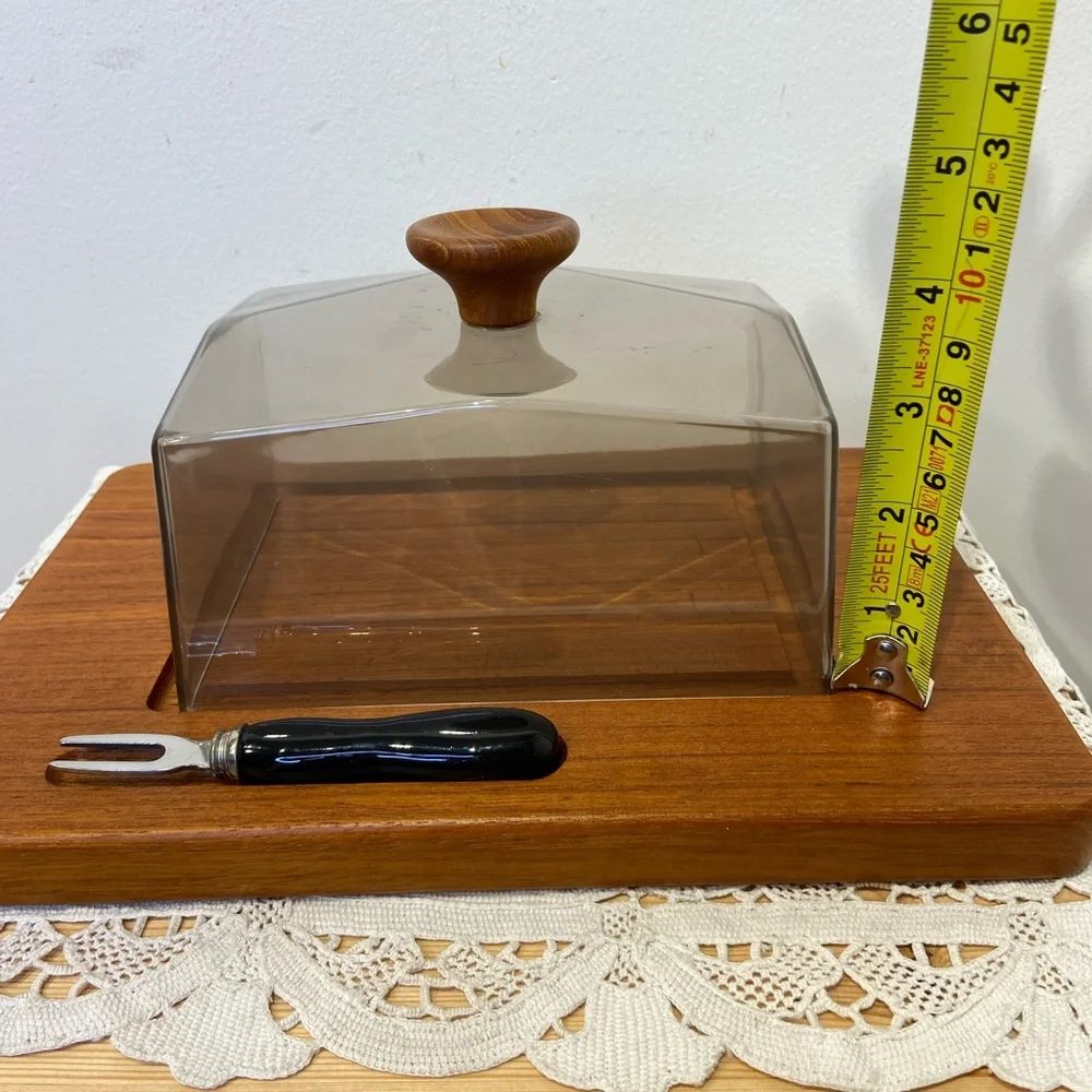 Danish Teak Wood Cheese Dome - Picture 9 of 9